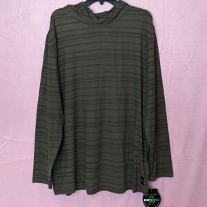 PGA Tour Golf Green Striped Pullover Hoodie